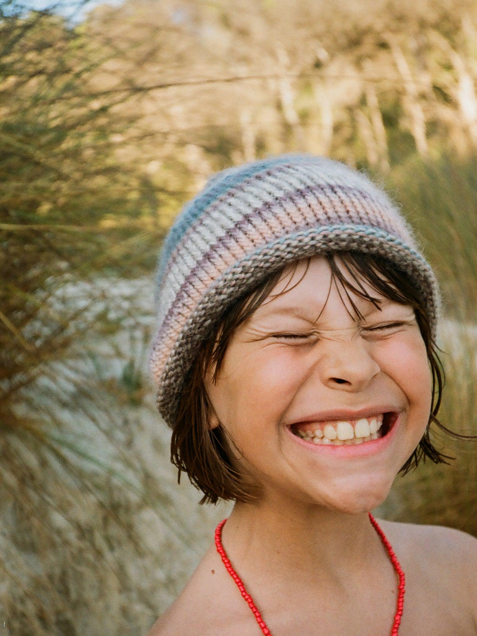 Beanie w paski 'Granny'
