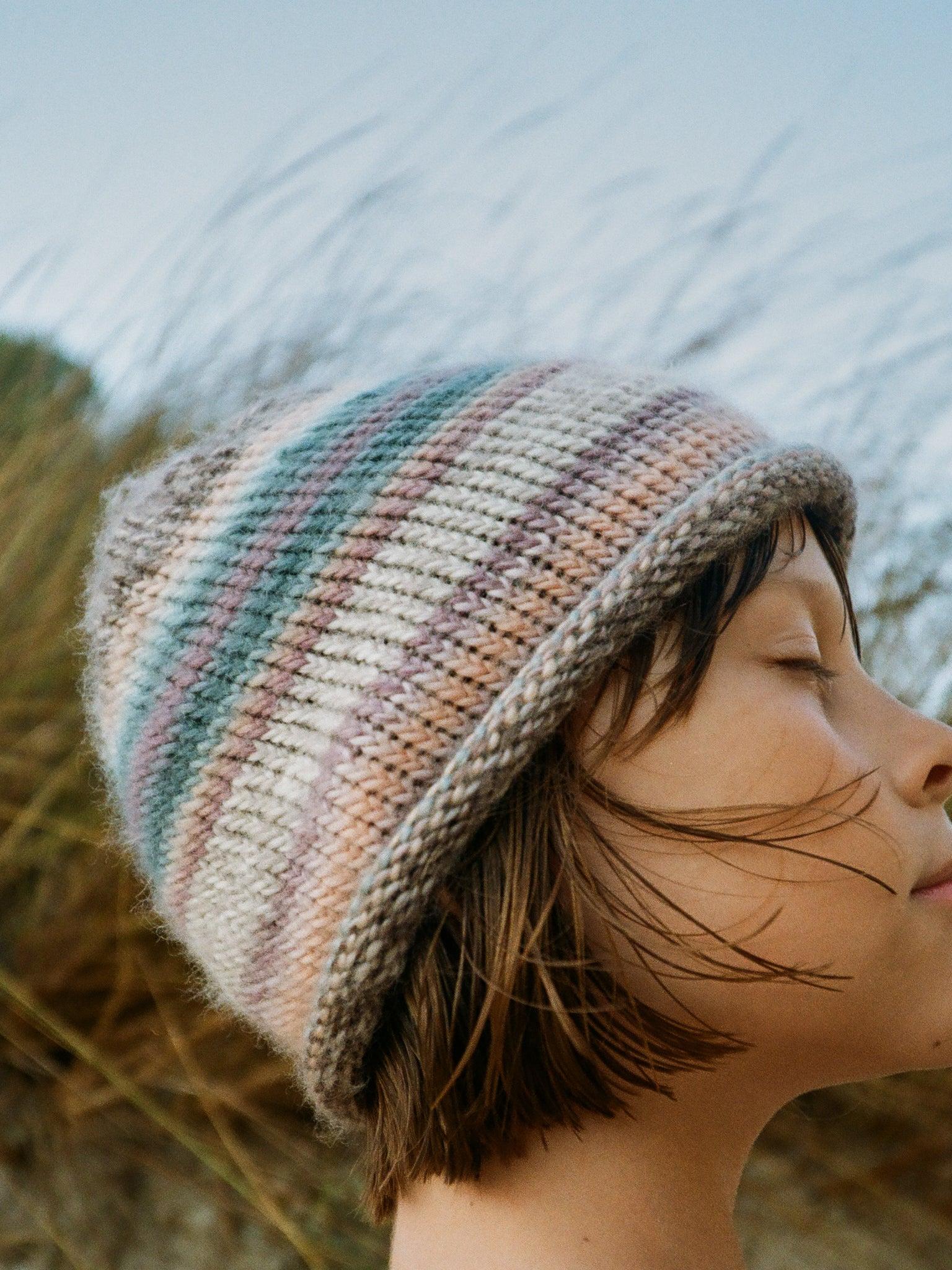 Beanie w paski 'Granny'
