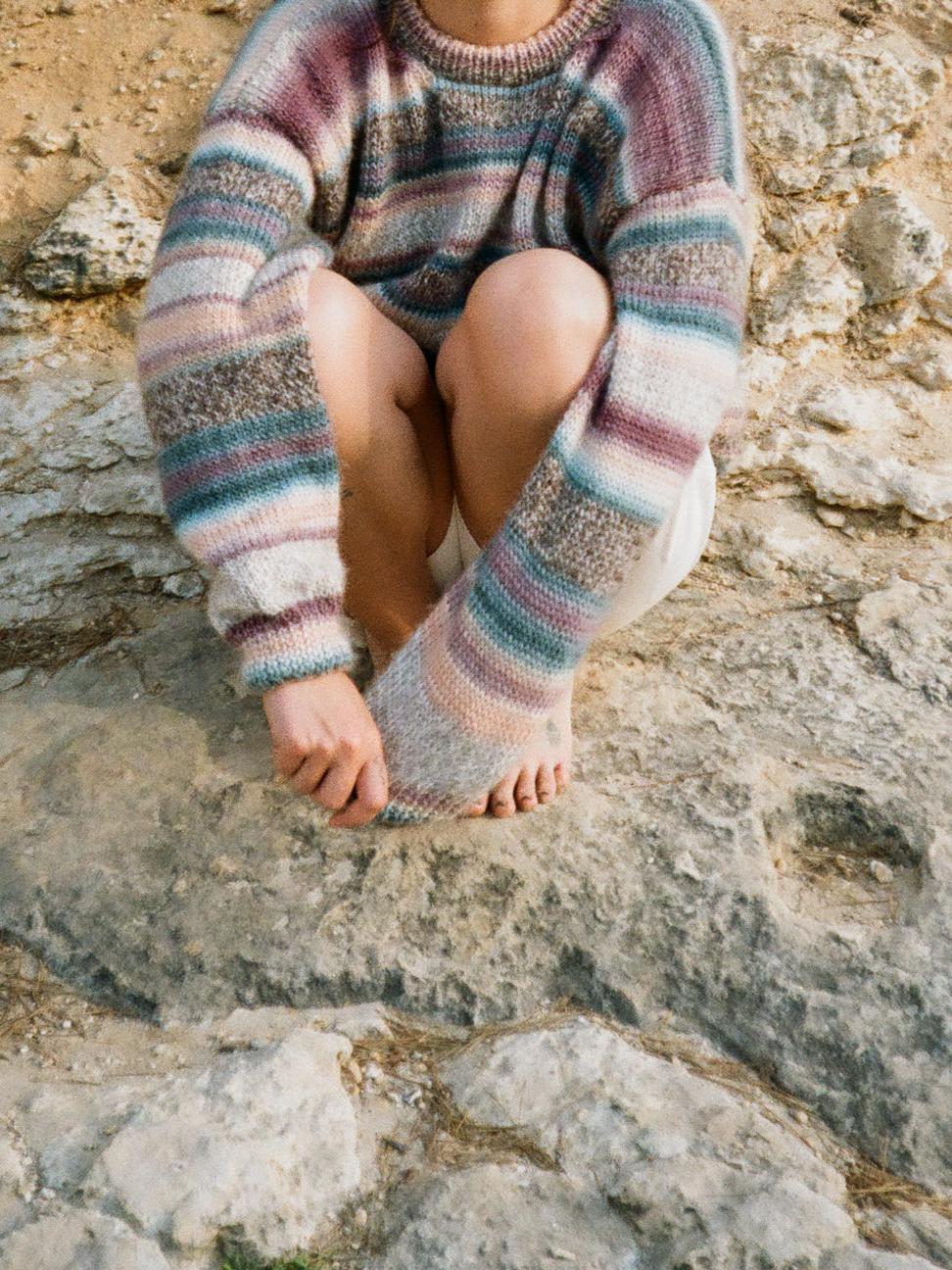 Sweter w paski 'Granny'