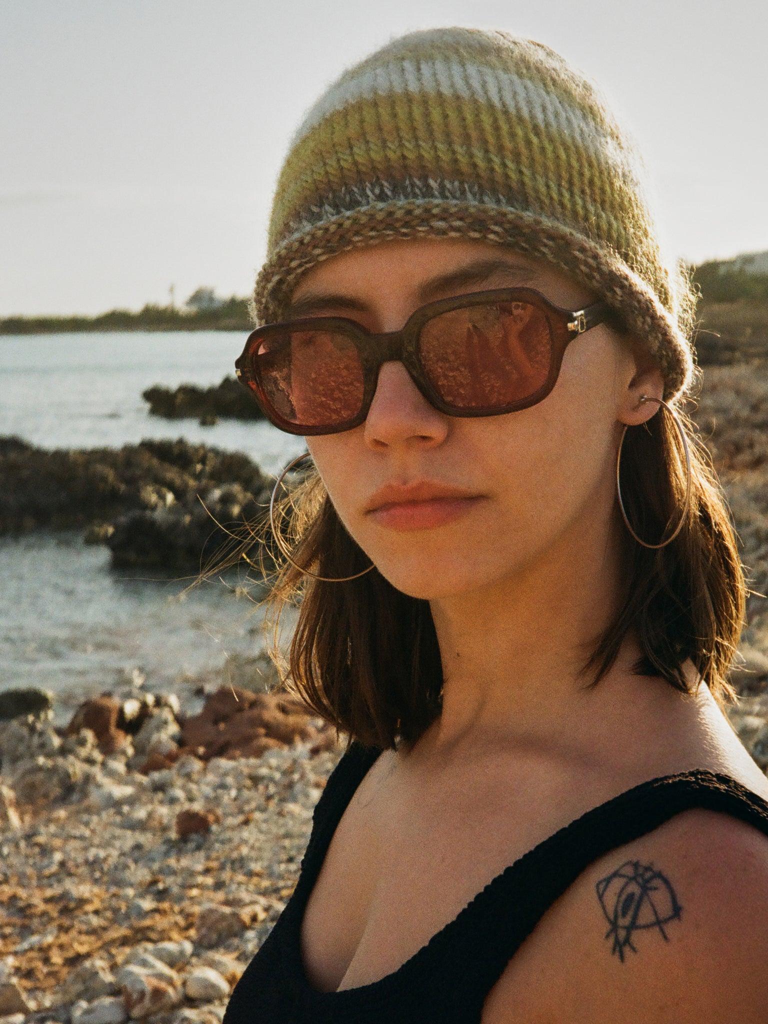 Beanie w paski 'Granny'