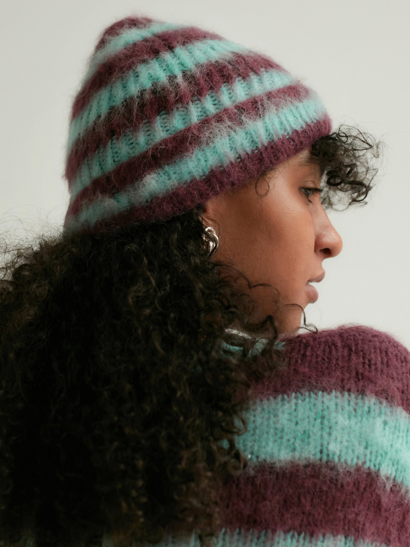 Beanie w paski 'Alba'