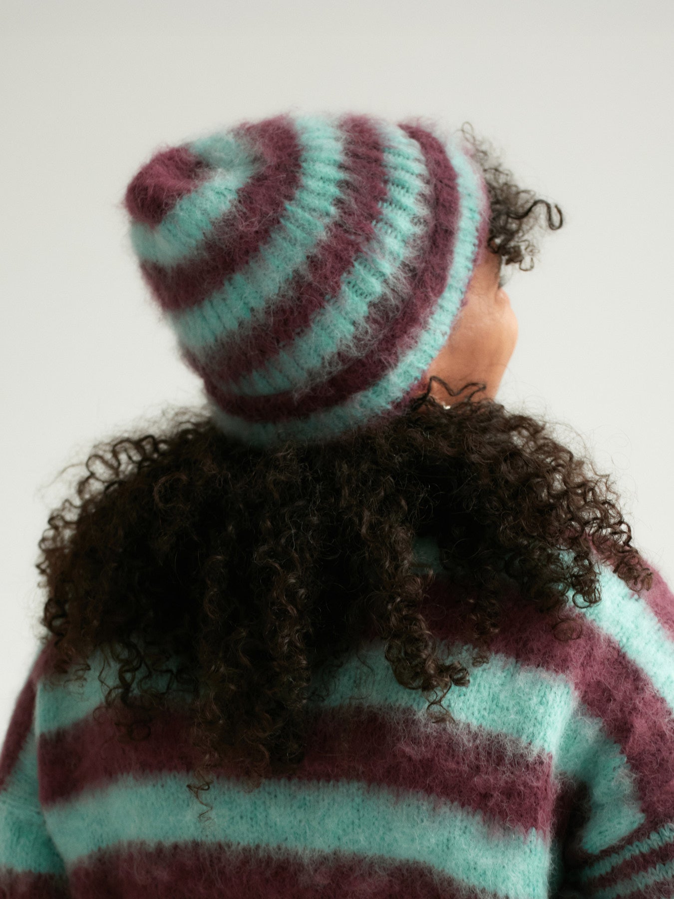 Beanie w paski 'Alba'
