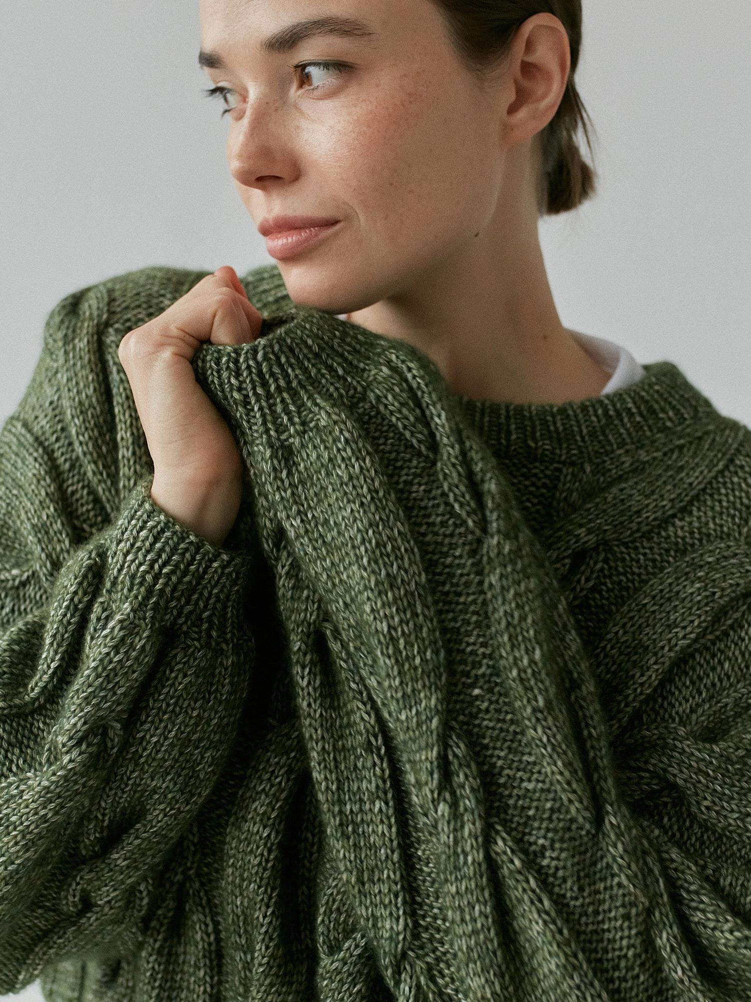 Sweter z warkoczami 'Swirl'