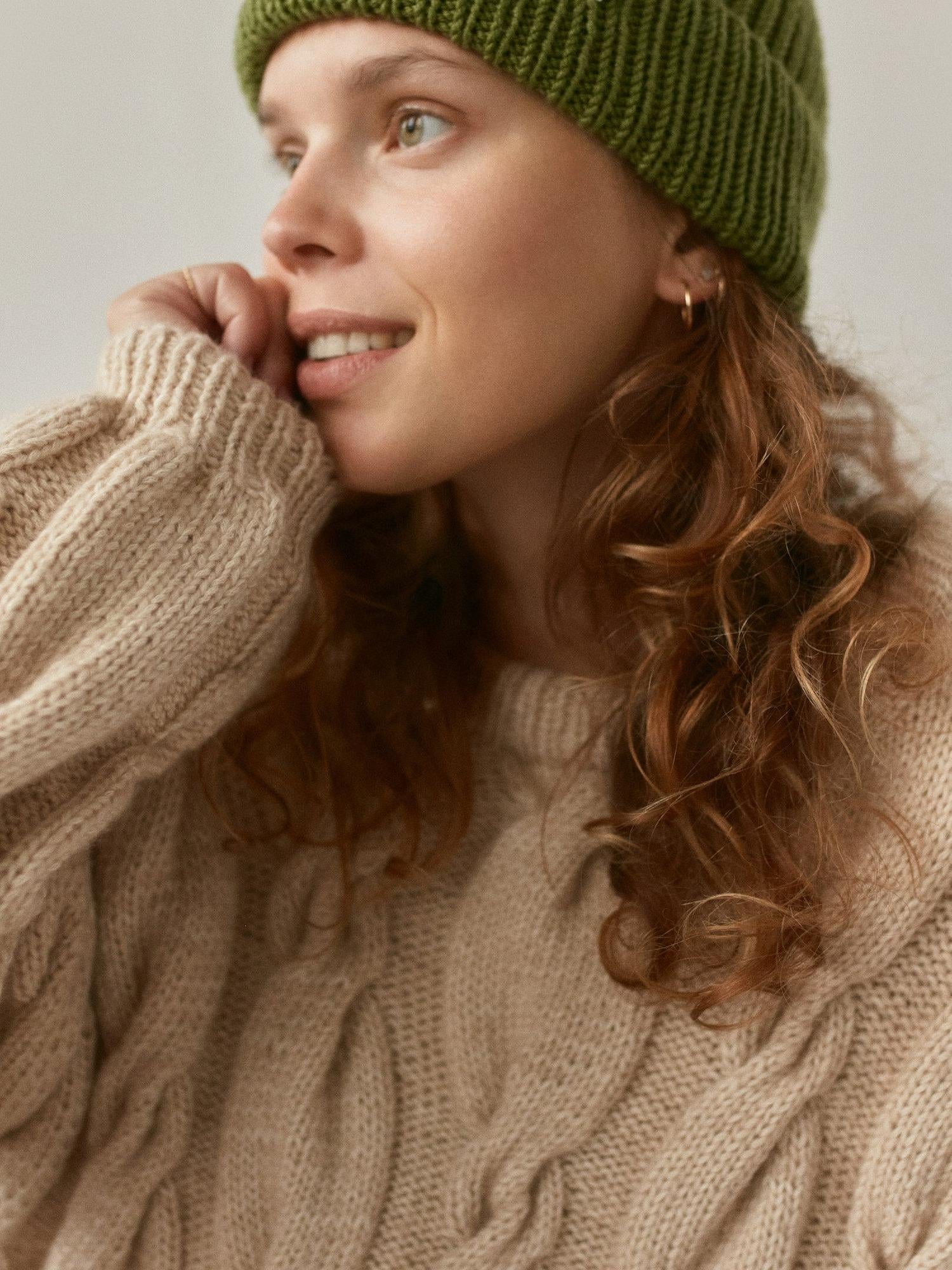 Sweter z warkoczami 'Swirl'